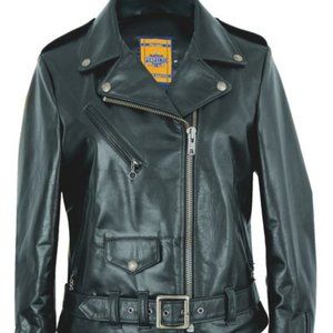NEW! Schott NYC Women's Perfecto Black Leather Jkt
